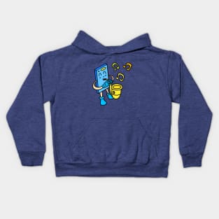 Cute cartoon saxophone Kids Hoodie